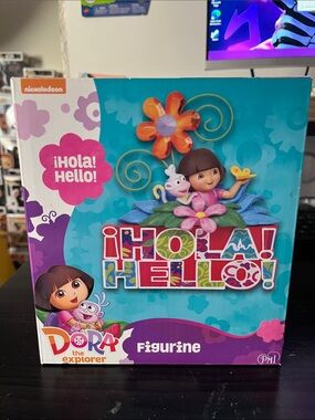 Nickelodeon Dora the Explorer Figurine - Teal & Purple Box